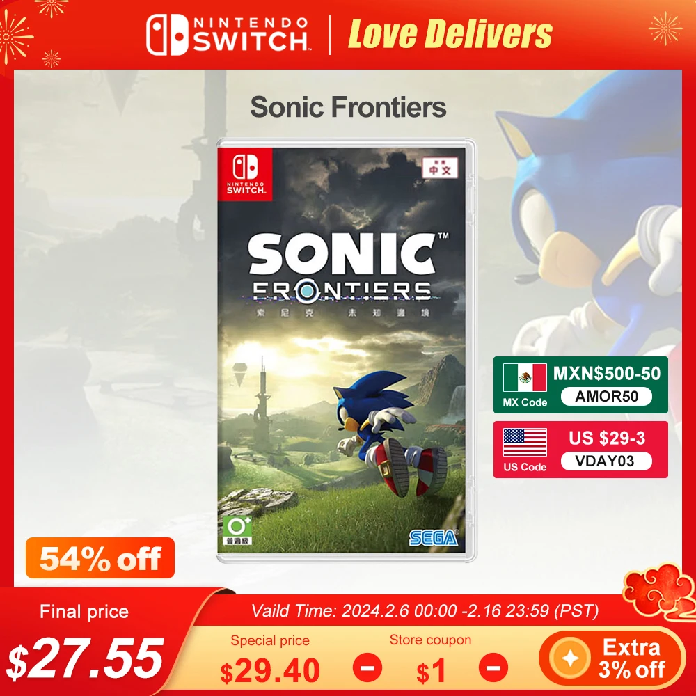 Sonic Frontier Nintendo Switch Offerte Di Gioco 100% Gioco Fisico Ufficiale Card Action Genere Per Switch Oled Lite Console Di Gioco