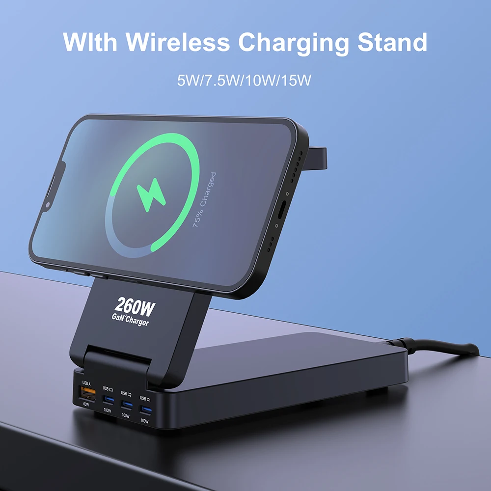 Ubigbuy Charger Station GaN 260W for MacBook