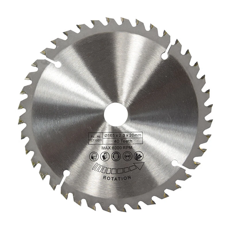 

Диск дисковый для циркулярной пилы Dewalt, Makita, Ryobi, Bosch, 165 мм, 40 т, 20 мм