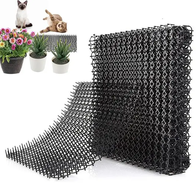 Macska Tüskék 12 Pack Cat Elretterrenták Mat Elrettentő Anyagok Ásás Kutyákhoz Macskapriasztrák Beltéri Bútorok Háziállat -Elrontó Szőnyegek Szőnyeg