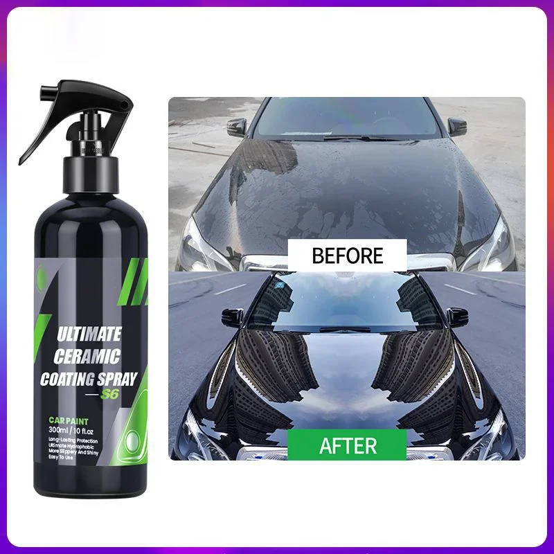 

50/100/300mL Ceramic Coating For Auto Paint S6 Crystal Wax Spray Nano Hydrophobic Liquid Polymer Oleophobic Anti Rain Car Care