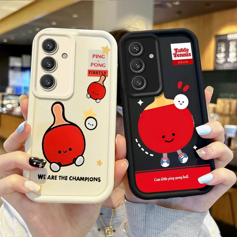 Table Tennis Cartoon Non-Slip Phone Case
