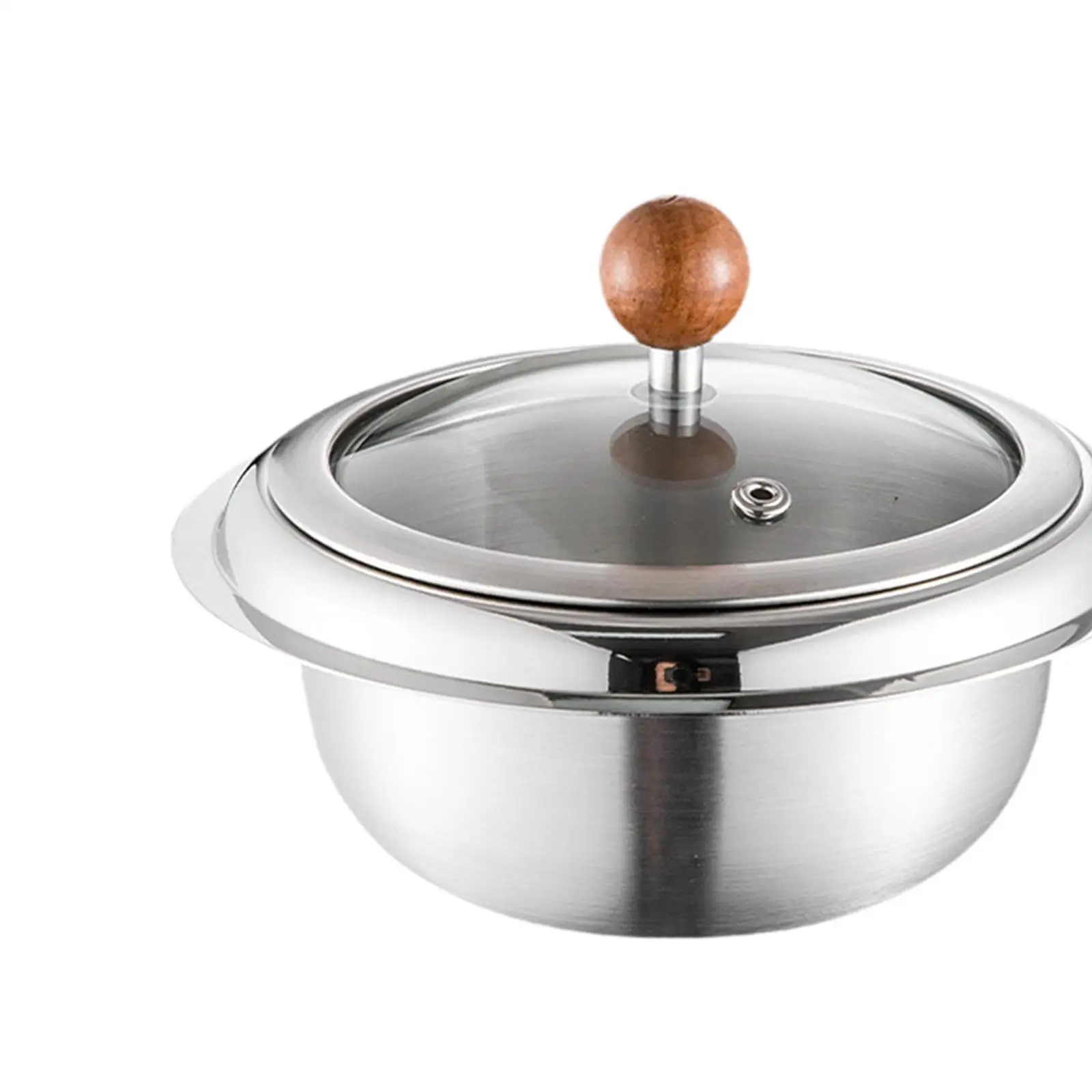 Stainless Steel Mixing Bowl Sturdy 1L Practical Kneading Bowl Serving Bowl for Kitchen Home Restaurant Cooking Meal Prepping