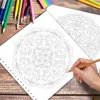 1pc, Floral Colouring Book - Teen Colouring Book - 30 Sheets, 8.3x 8.3 inches, Adult Stress Relief, Birthday, Holiday Party Gift 6