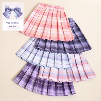 Girls Plaid Pleated Skirt 1