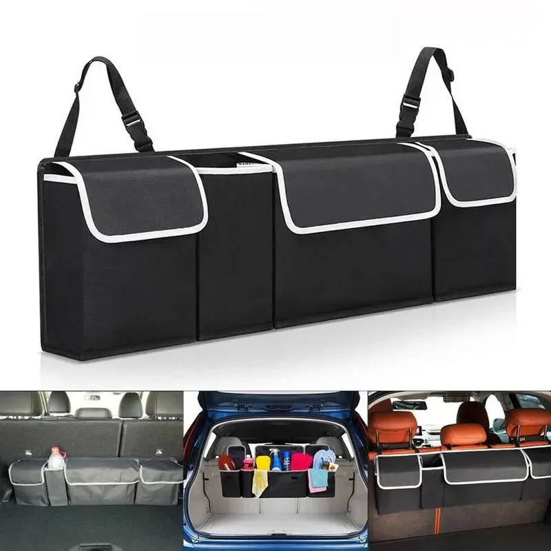Organisateur Coffre Voiture YOHOOLYO 72L - Tissu Oxford 600D, Pliable Et Imperméable