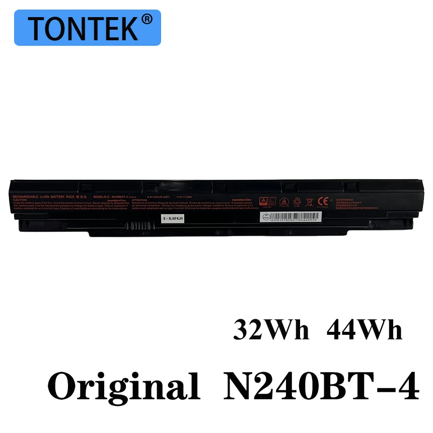 Batteria Originale N240BAT-4 Per Clevo N240JU N240BU NP3240 – 14.8V 32Wh 4 Celle – Nuova