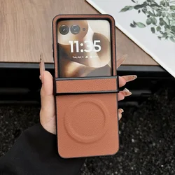 Custodia per telefono in pelle premium con magnete e protezione slim a cerniera