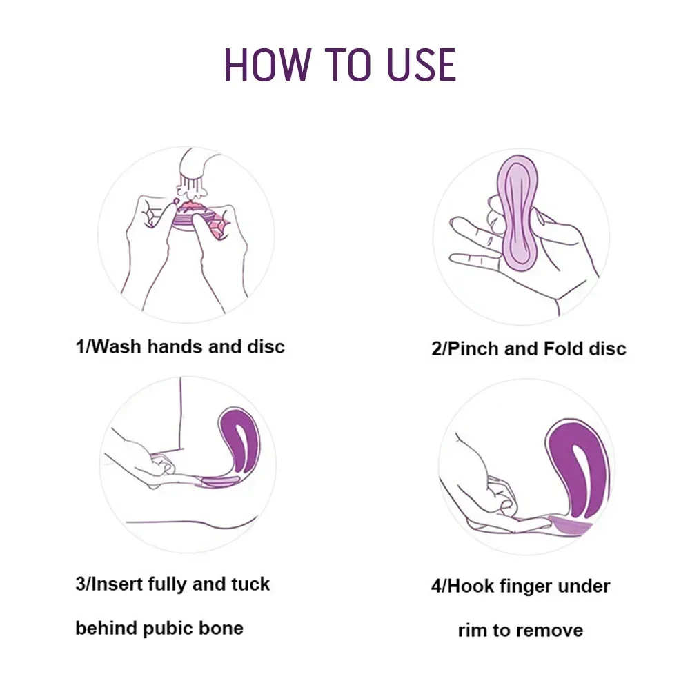 Silicone Disposable Menstrual Disc Ring Women Menstrual Cycle Replacement Cup Personal Health Care