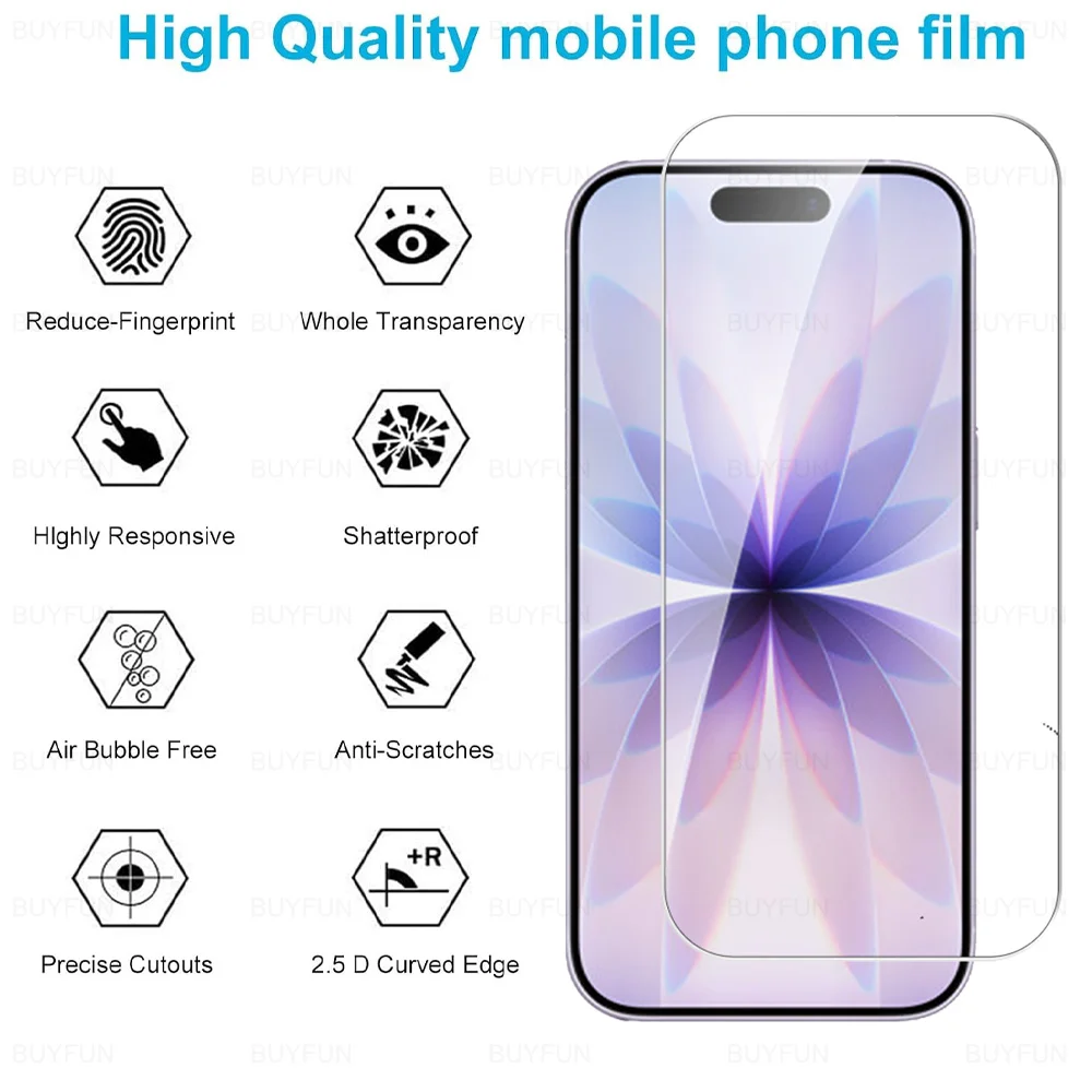 Clear Tempered Glass Screen Protector - 1 to 4 Pack