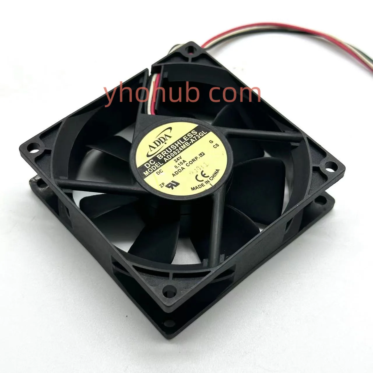 Ventilador de Refrigeração Adda-server Fios Ad0824mb-a73gl dc 24v 0.10a 80x80x25 mm