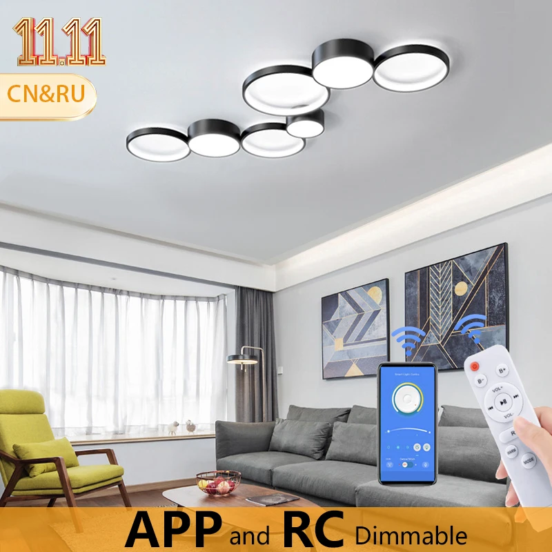 

Simple Design Bedroom Ceiling Lamp Living Room Ceiling Pendant Lamp Kitchen Lamp Indoor Lighting Remote Control Pendant Lamp