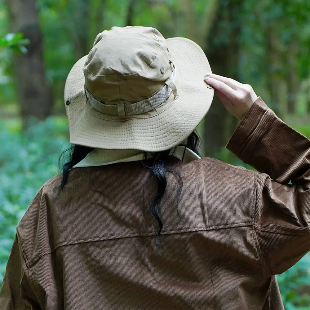 Bucket Hat Summer Camping Hiking Cap Anti-UV Sun Hat Quick Dry Mountaineering Caps Panama Hat