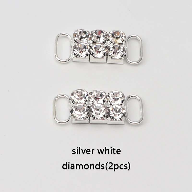 Luxury Rhinestone Shoe Charm Accessories - Metal Buckle and Lock