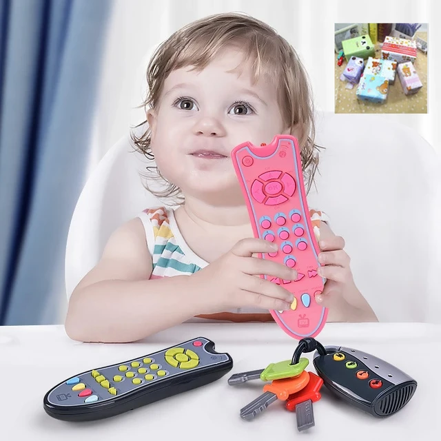 Baby TV Remote Control Kids Musical Early Educational Toys Simulation Remote Control Children Learning Toy with Light Sound 1