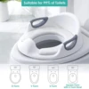 Travel Toilet Seat Anti Fall Potty Training Toilet Splash Proof Potty Chair Cover Ergonomic for Kids Babies Toddlers 4