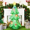 4.3FT Inflatable Christmas Tree LED Light Blow up Decorations for Christmas Party Indoor Outdoor Yard Garden Lawn Holiday Party 2