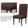 Set of 4 Dining Chair Covers High Stretchy Universal Seat Slipcovers Washable Removable Protector for Home Decor Banquet 3