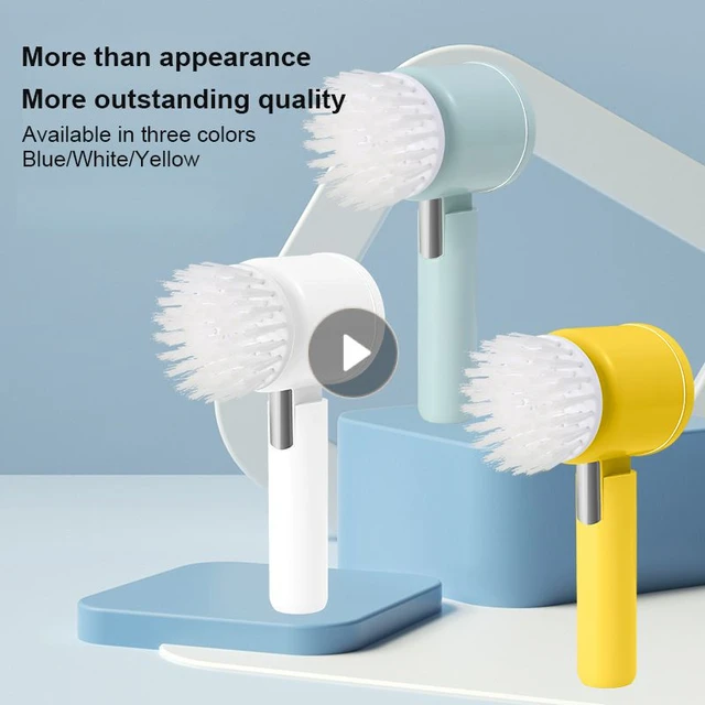 Cleaning Brushes 7 In 1 Electric Turbo Scrub Brush Multifunctional Long  Handle Cordless Spin Scrubber Bathroom Accessorie 230613 From Heng10,  $38.26