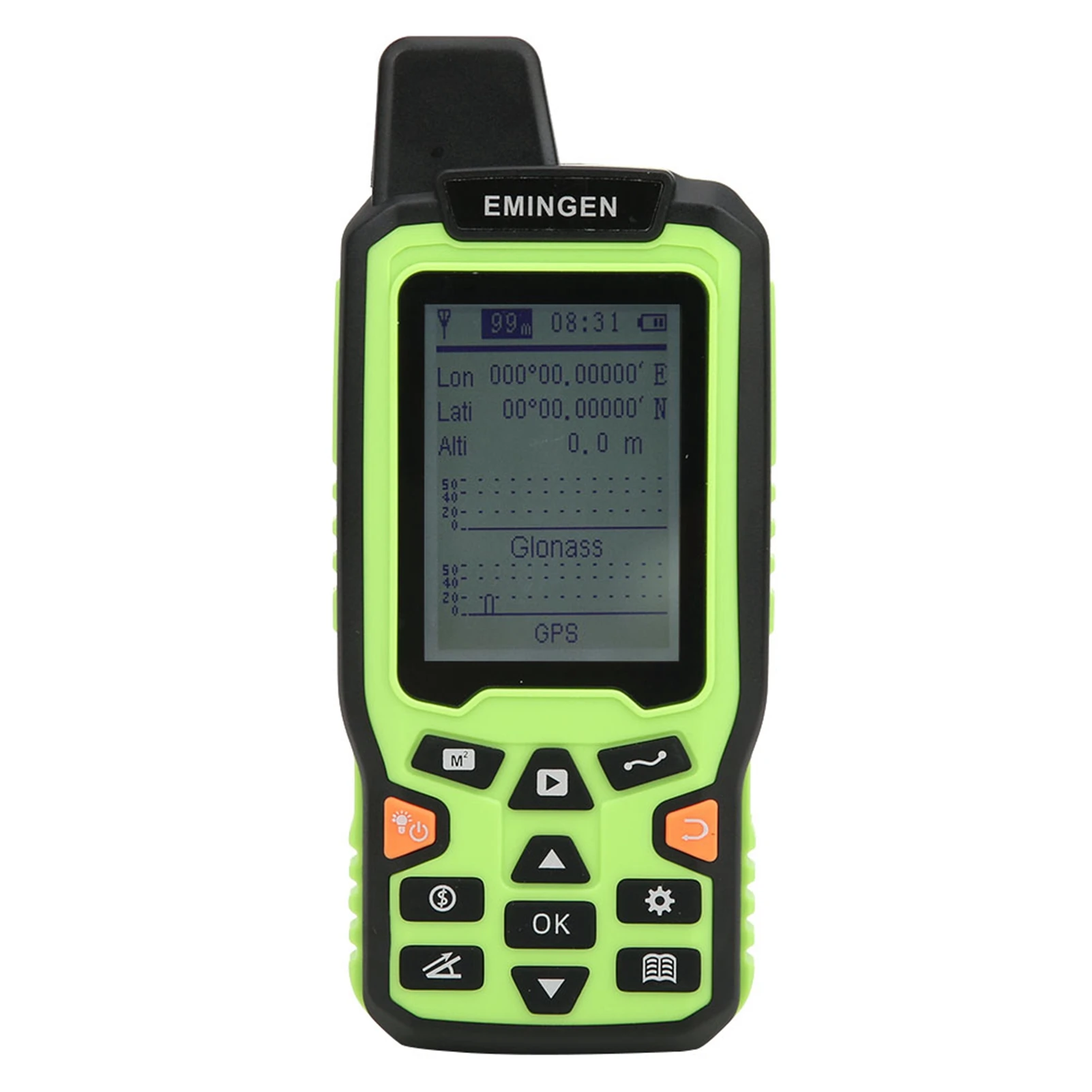 Handheld GPS Land Meter EM90 Mini Portable High Precision Handheld GPS Land Area Meter Land Survey Measuring Instrument US Plug 100‑240V