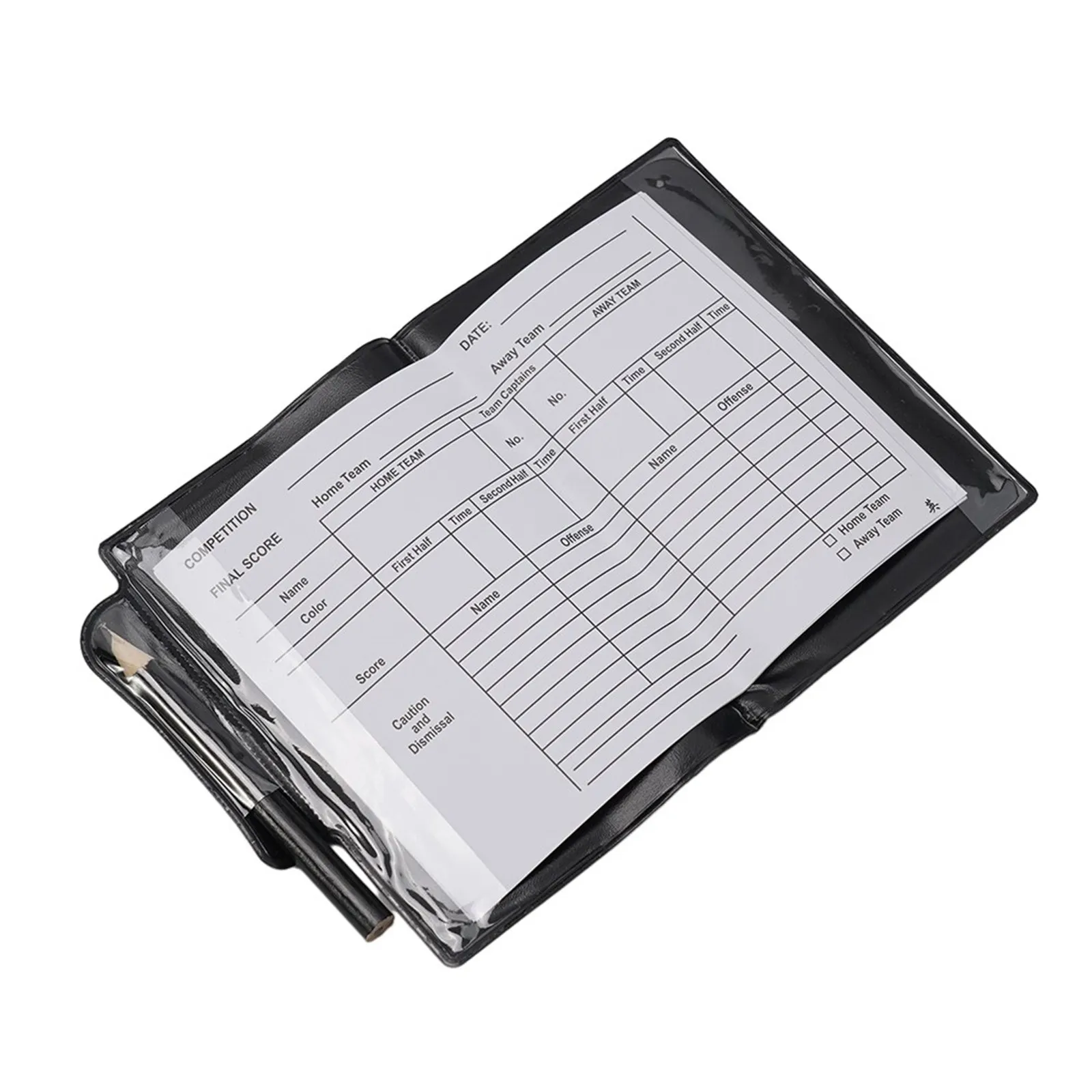 Professional Soccer Referee Red Yellow Card Set Lightweight PU+PVC Wallet Notebook For Football Officials Game Essentials soccer referee cards