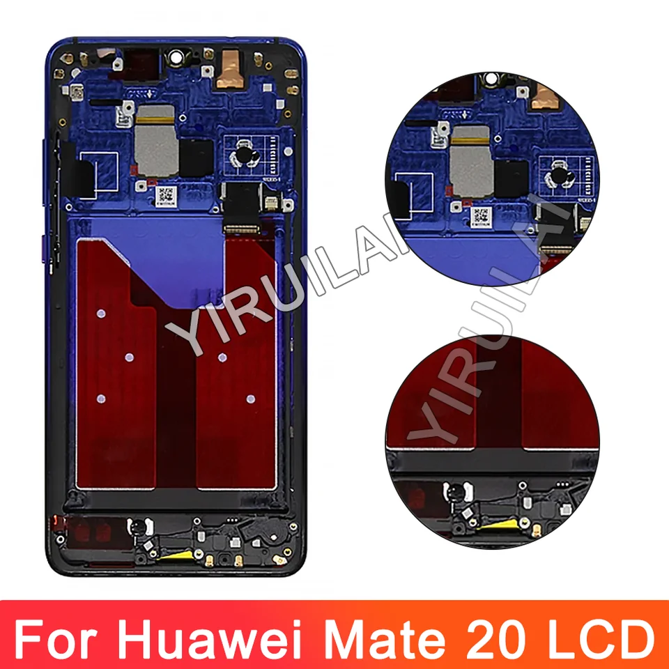 Voor Huawei Mate 20 Screen Vervanging Voor Huawei Mate 20 Lcd scherm Voor Huawei Mate 20 Touchscreen Digitizer HMA-L29, HMA-L09 Montage Reparatie Kits (zwart