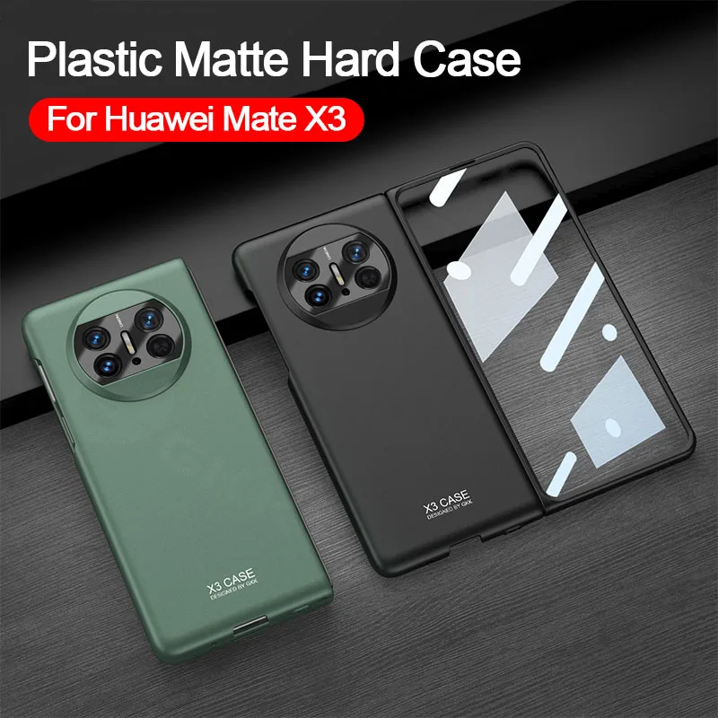 

GKK Ultra-thin Plastic Matte Hard Case For Huawei Mate X3 With Glass Film Anti-knock Protective Cover For Huawei Mate X3 Case