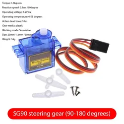 High - Performance Metal Gear Servo for RC Models and DIY Projects (SG90(90 - 180 degrees))