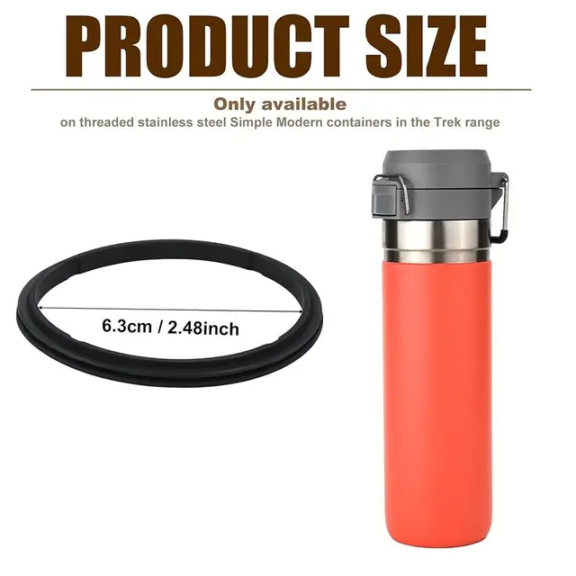 Prevent Leaks Water Bottle Gasket Durable Heat Resistant Bottle Sealing Ring BPA Free Seal Lid Gasket for Stanley Quick FLIP GO 6