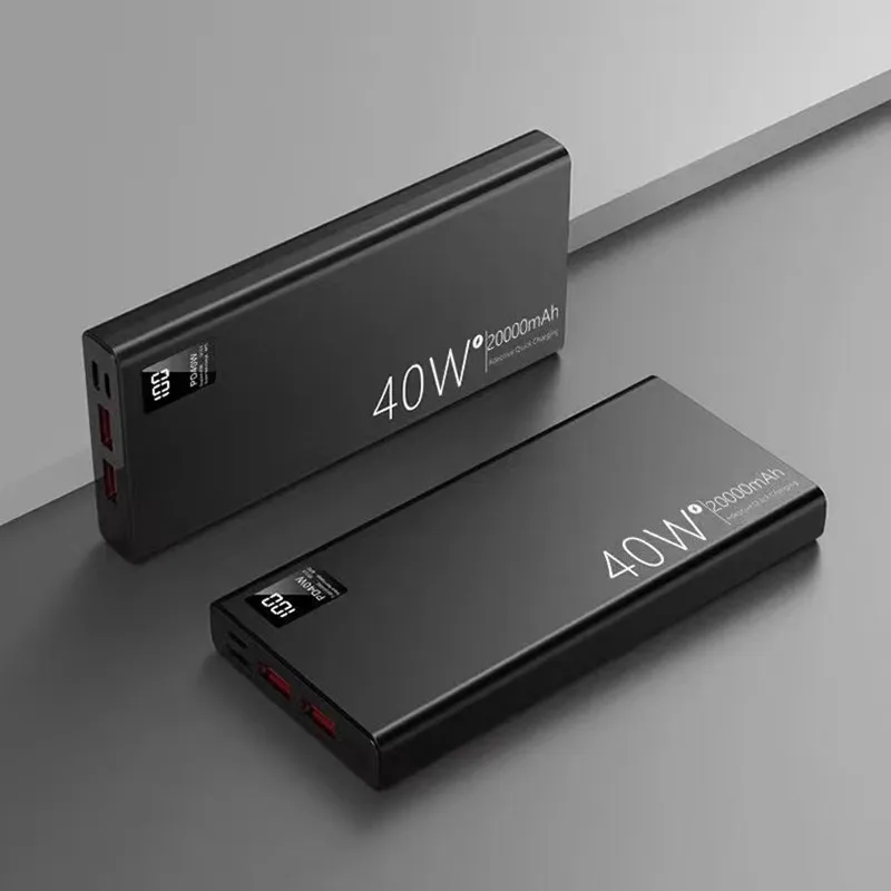 wireless charging power bank 40W Super Fast Charge 20000mAh Power Bank Two-Way Fast Charge Large Capacity Battery Suitable For Apple Huawei Xiaomi Laptop wireless power bank Power Bank