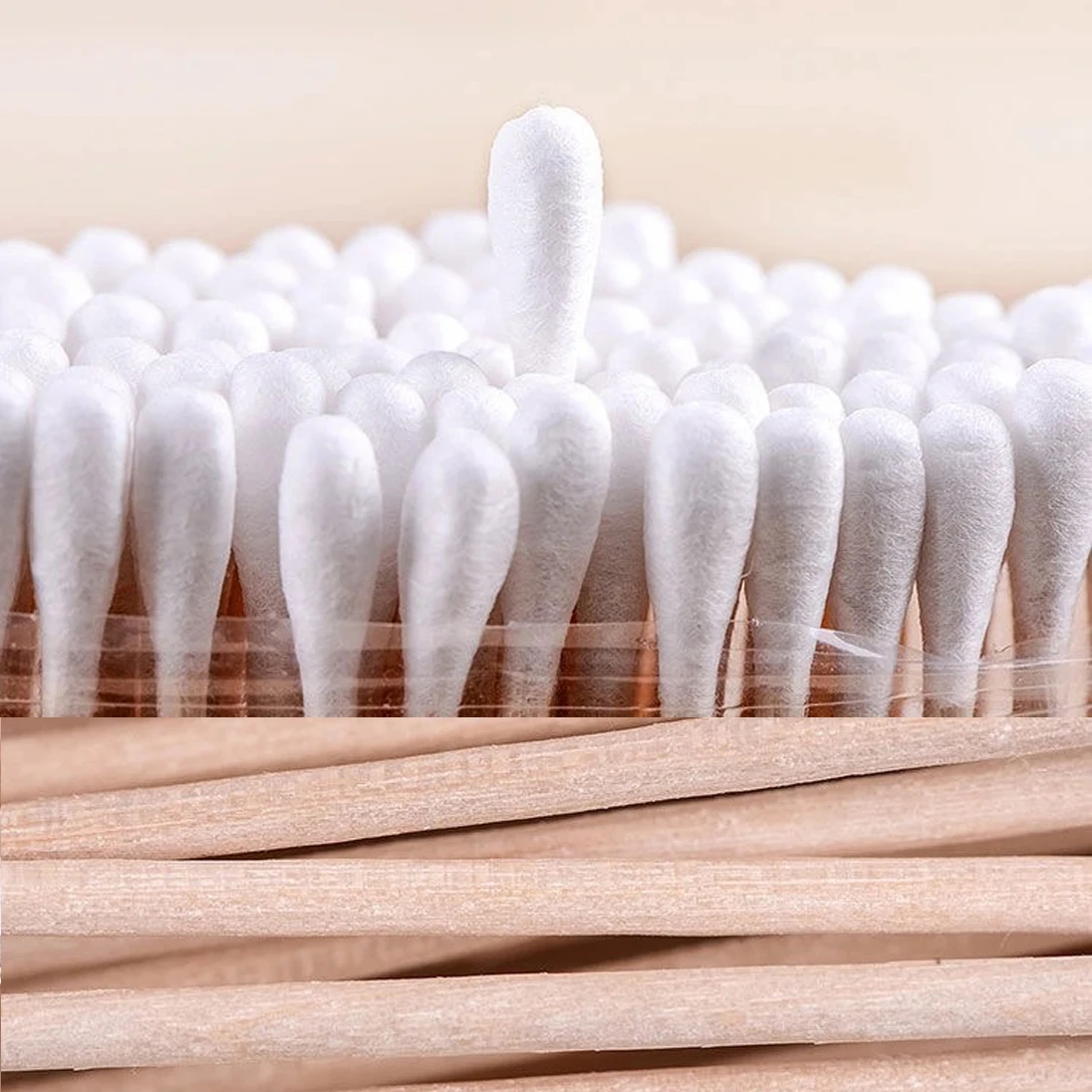 200/500Pcs Double Tipped Cotton Swabs Pointed Tip Ear Swabs with Paper Sticks Cotton Buds Cotton Tipped Applicator 6