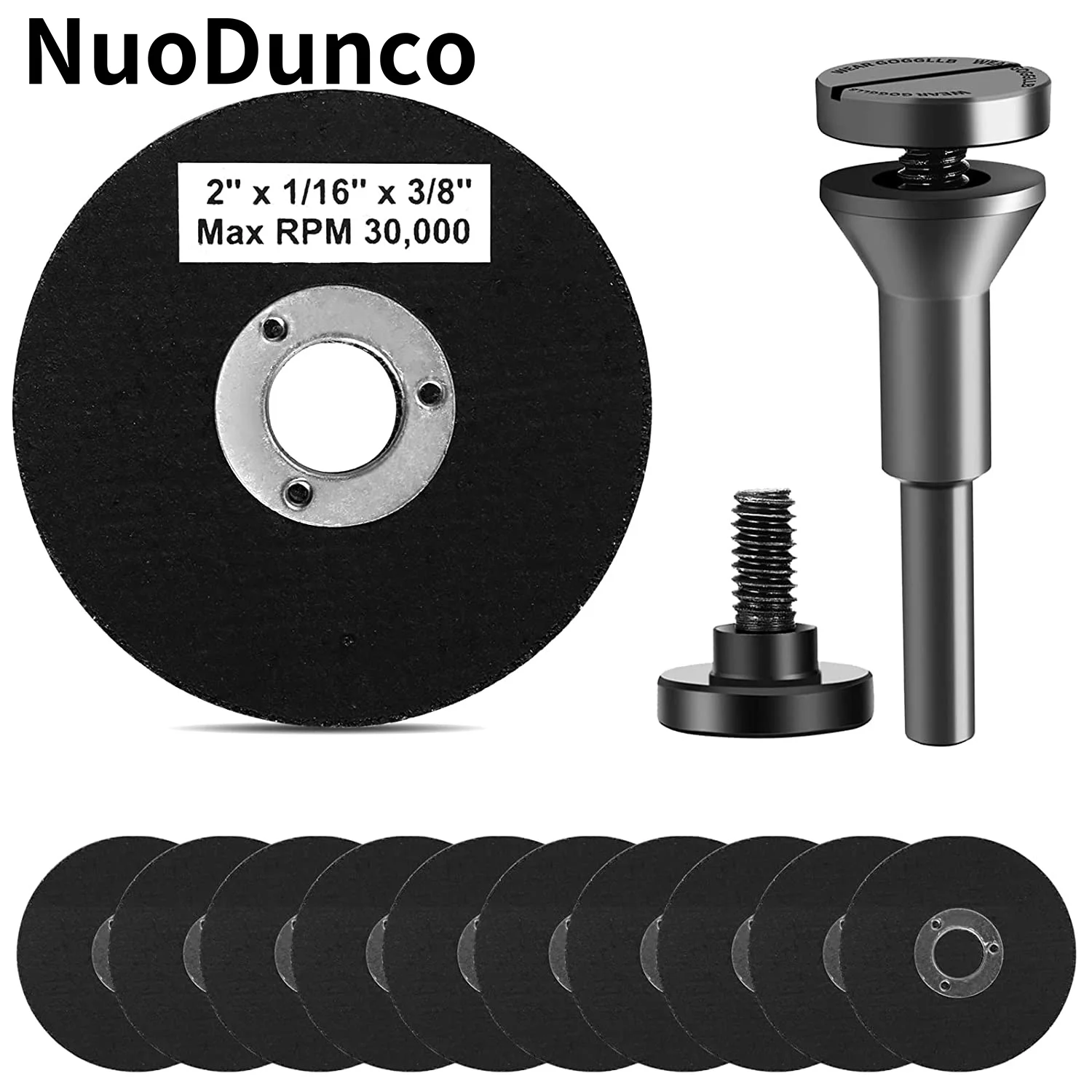 12 Pezzi 50mm Disco Ruota In Resina 2 "disco Da Taglio Per Metallo Per Taglio Ferro Metallo Mini Lame Per Sega Rotativa Con 1 Pz Mandrino Di Montaggio - Foto 12