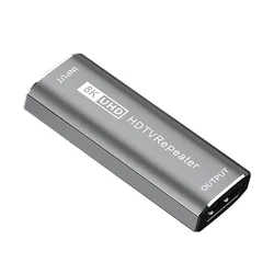 Premium HDMI Signal Amplifier & Extender - 8K/4K HDR Video Booster Adapter (Grey)