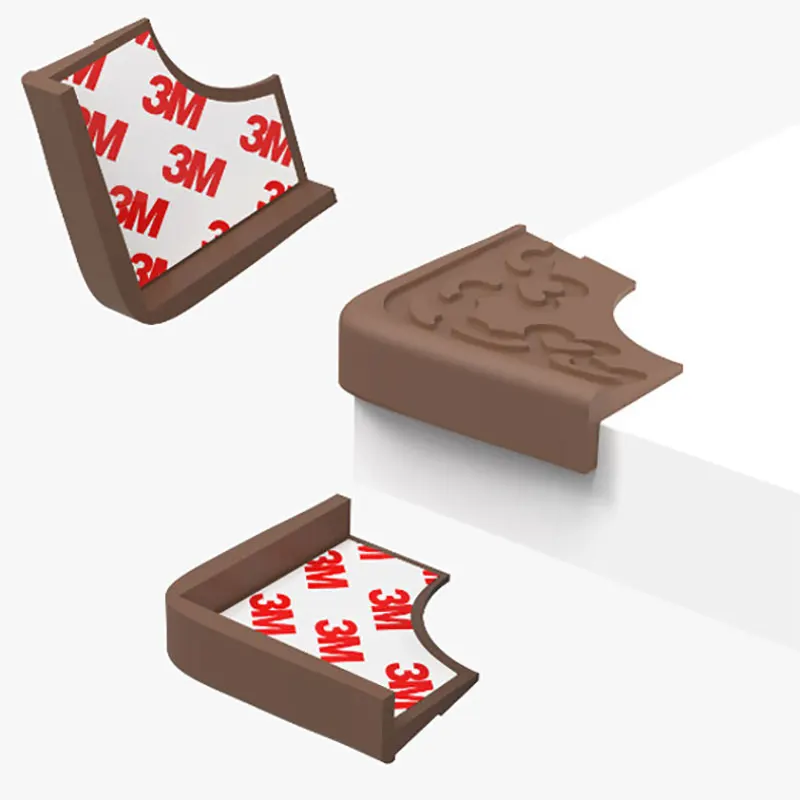 Chinese Style Solid Right Angle Table Corner Protector Silicone Protection From Children Safety for Baby Child Protective Pads