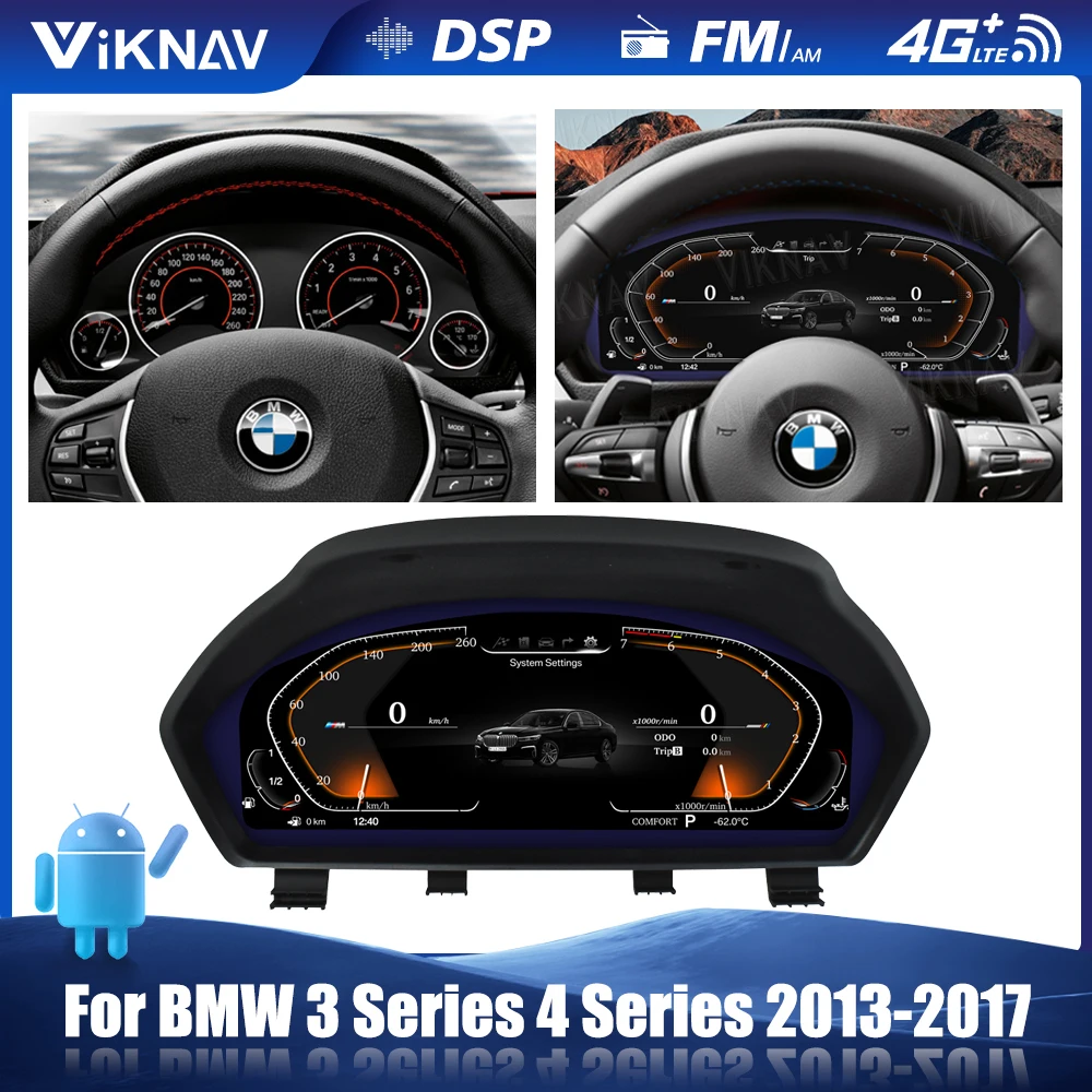 Vehicle Dashboard Panel IPS Display Speedometer Digital Cluster For BMW