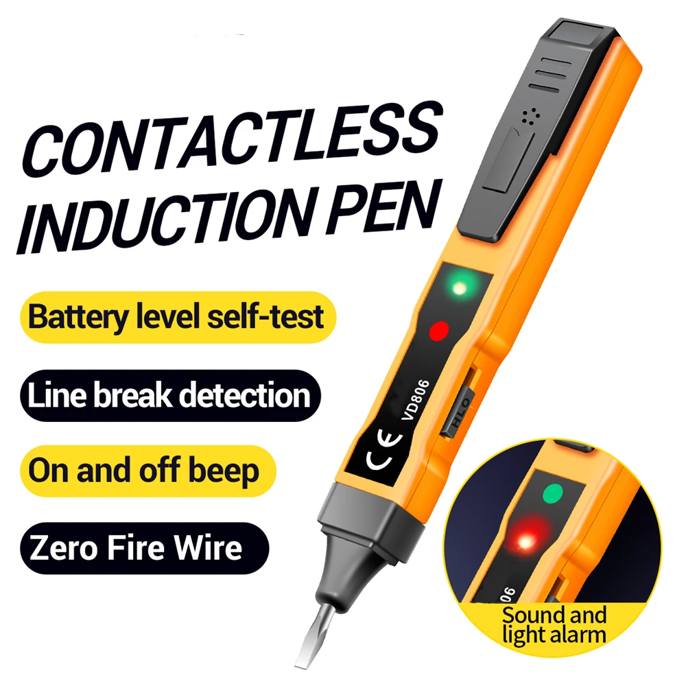 Continuity Voltage Detector Pen Non-contact Inductive AC/DC Voltage Meter Electric Compact Pen Battery Test Pencil electric tester pen