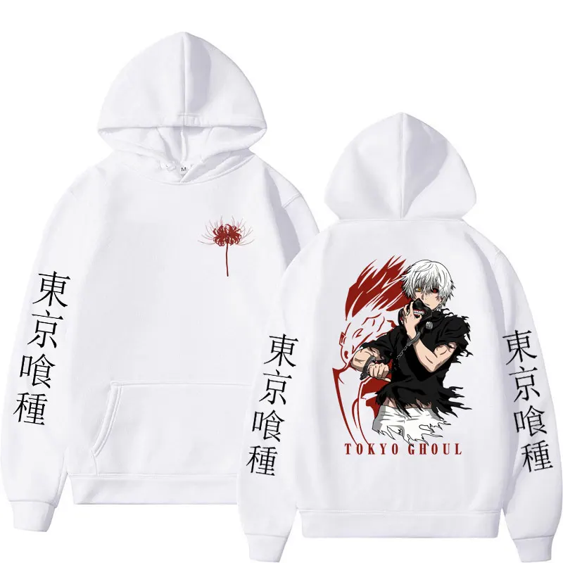 

Japan Anime Tokyo Ghoul Hoodie Ken Kaneki Graphic Sweatshirt Hip Hop Oversized Men Women Casual Streetwear Winter Pullovers Male