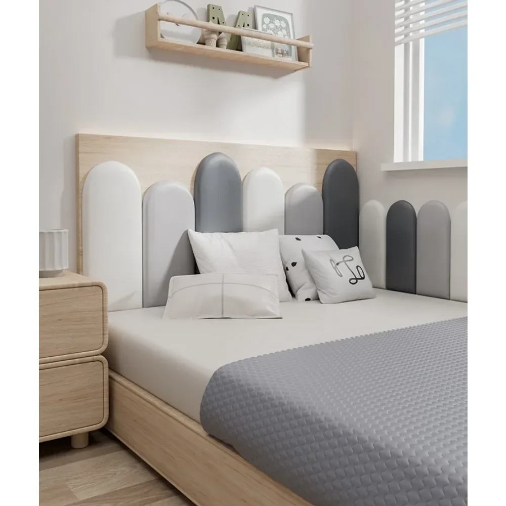 Bedroom Tatami Soft Bag Wall Circumference Children's Room Technology Cloth Bedside Sticker Fabric Anti-collision Self-adhesive