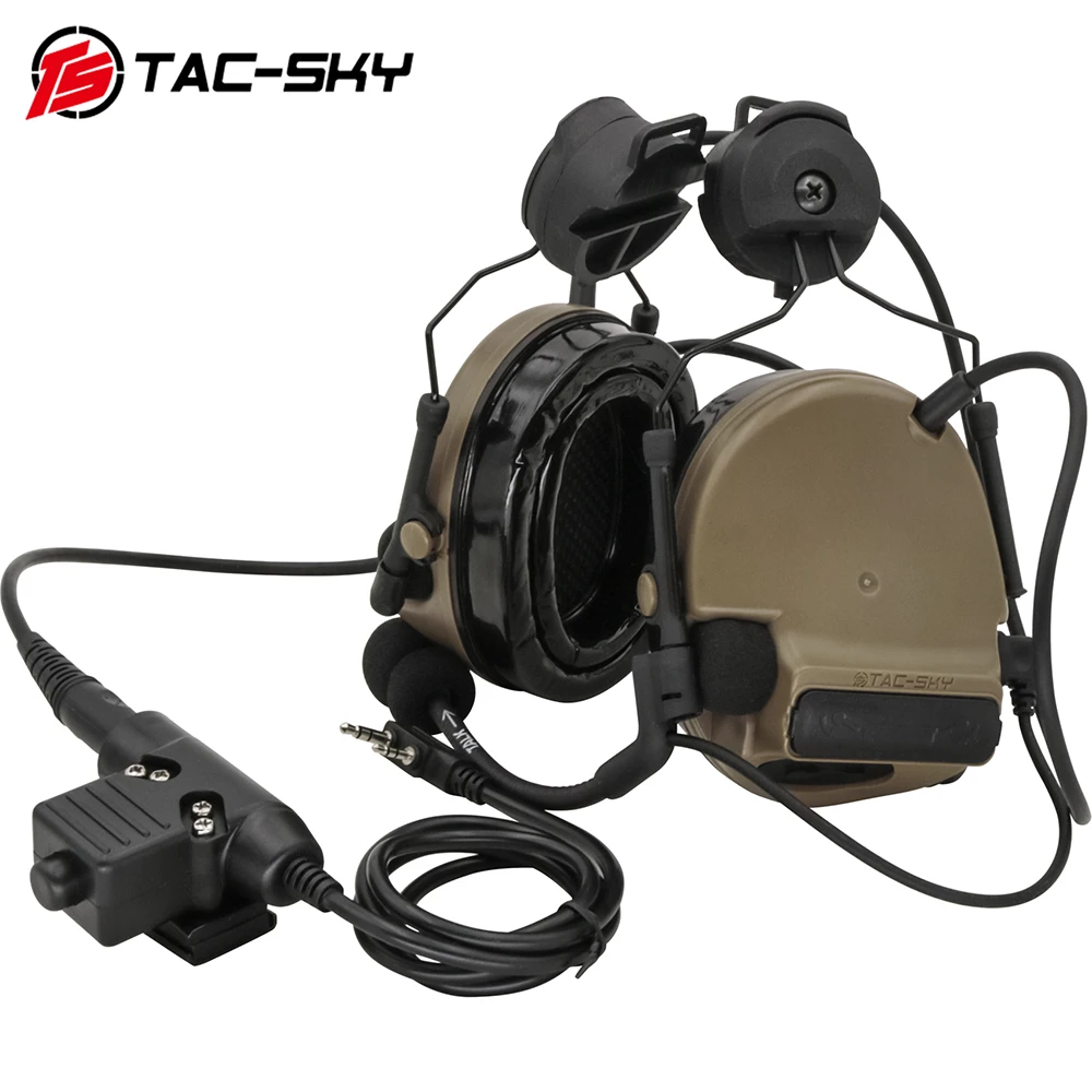 Tactical Airsoft Helmet Shooting Headphones Tactical Helmet Walkie