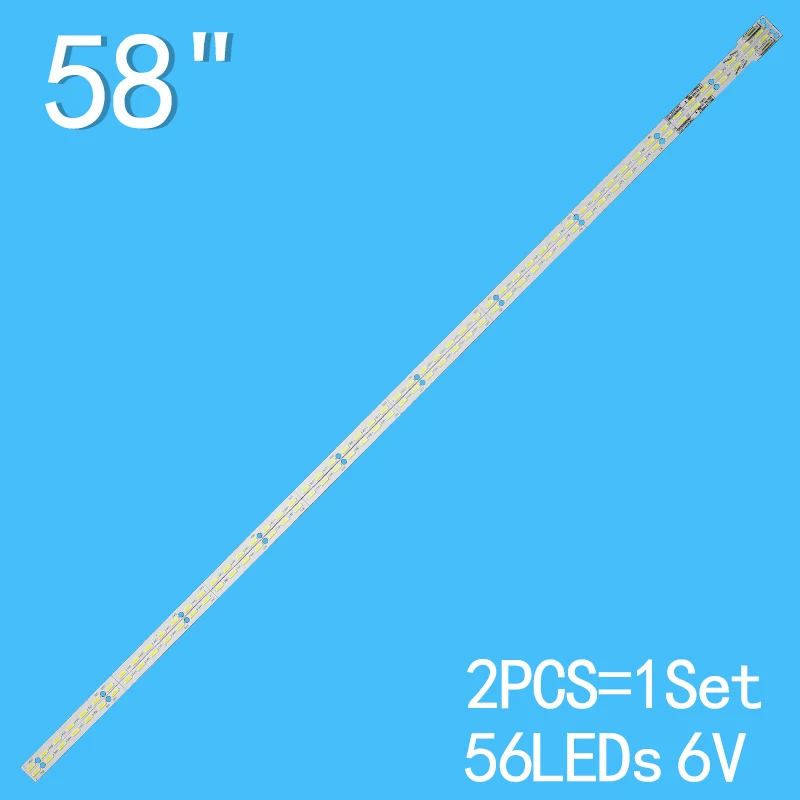 new 2 pcs led strip for le50d8800 v500hj1 le1 v500h1 ls5 tlem6 v500h1 ls5 trem6 v500h1 ls5 tlem4 v500h1 ls5 trem4 e117098 LED TV backlight strip For 6202B000A0200 6202B0009Z300  V580DJ2-KS5  L58E6800A-UD 58E6200 LED58K700U LED58T60U E150504  E117098