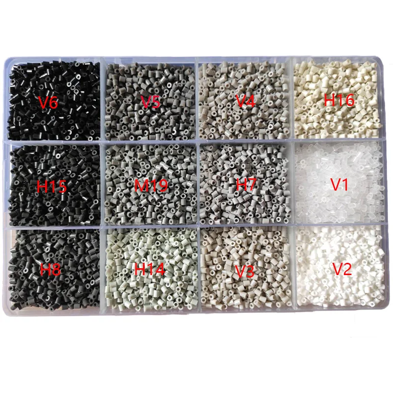 Grey Color 2.6mm 10000PCS Hama Beads for Kids Iron Fuse Beads Diy Puzzles Pixel Art Gift Children Toy Mini Ironing Beads 6