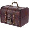 Trinket Chest Pirate Photo Storage Box Wood Candy Case Wooden Storage Jewelry Holder Trinket Boxes 3