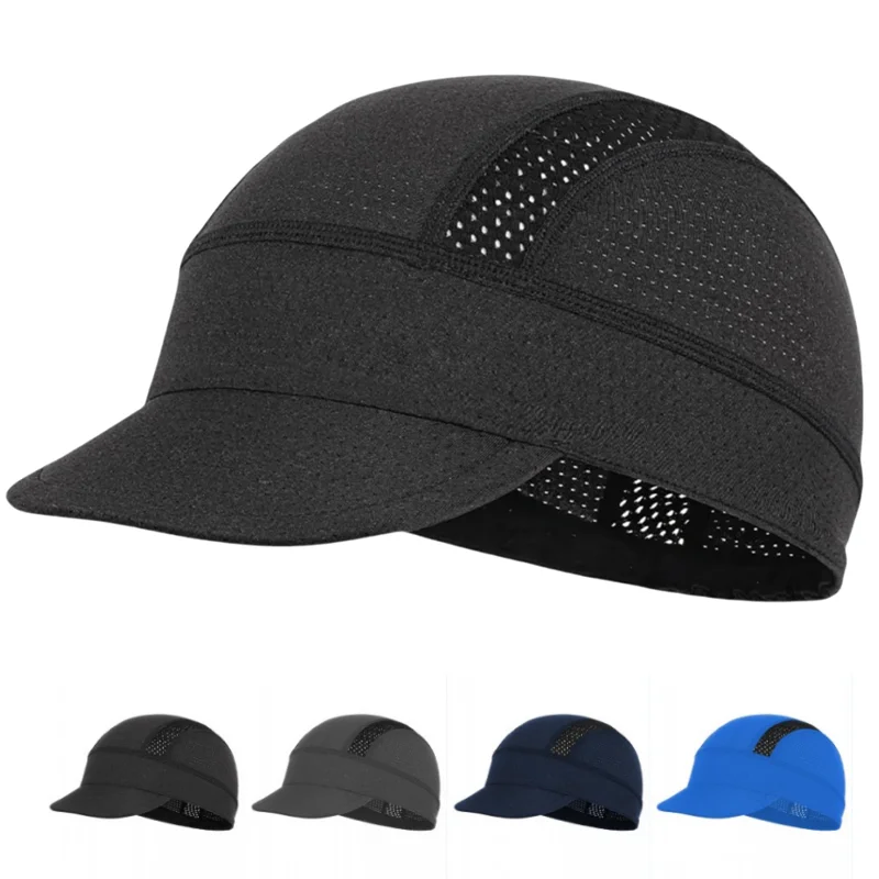 Sommer Schnelltrocknende Atmungsaktive Mesh-Golf-Baseballkappe Fahrrad-Unterhelm-Mütze Fahrrad-MTB-Hut mit Kleiner Krempe Schweißableitende Sportmütze