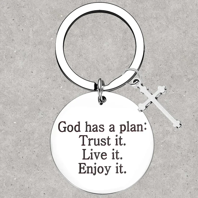 Hot Christian Keychain daughter son best frined Key Rings inspirational Gifts