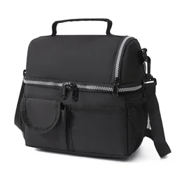10L Durable Waterproof Insulated Thermal Lunch Bag (Black)