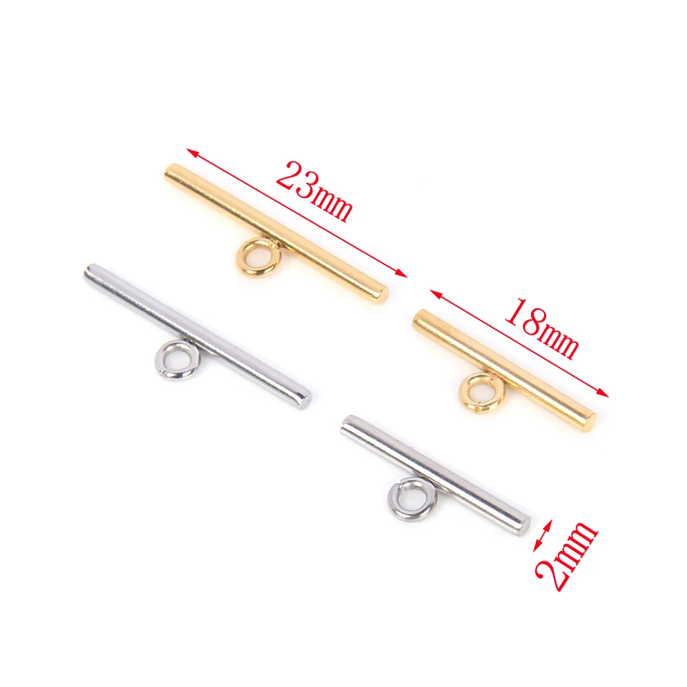 Edelstahl O-T verstellbare Metallschnalle Goldverbinder für Armband Halskette Schmuckherstellung Zubehör Großhandel
