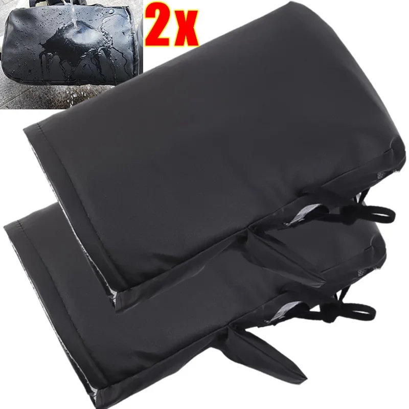 Motorrad Roller Dicke Warme Lenker Muff Grip Griff Bar Muff Regendicht Reiten Schutz Winter Wärmer Thermische Abdeckung Handschuhe – Detail 1
