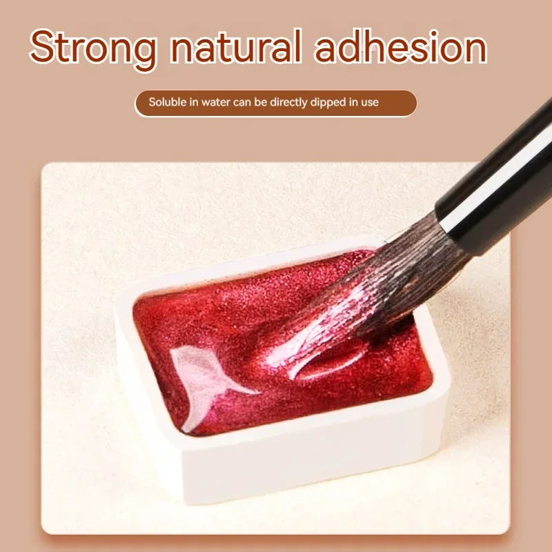 Pearlescent Solid Watercolor Paint Set 12-60 Colors Glitter Watercolor Pigments for Drawing Painting Writing Art School Supplies
