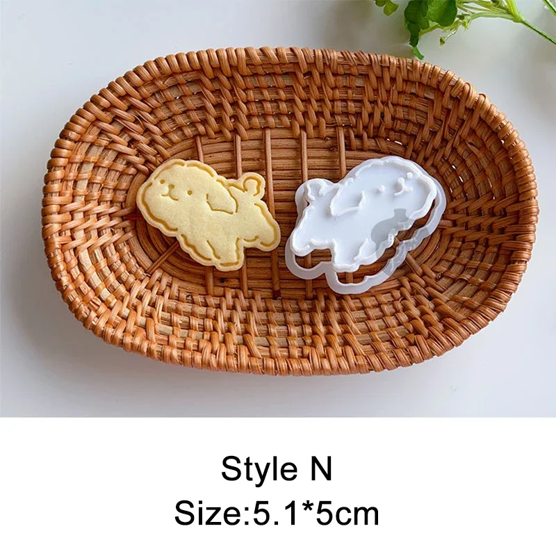 Adorable Bear Fondant Cake Mold and Cookie Cutters for Kids' Baking and Decorating