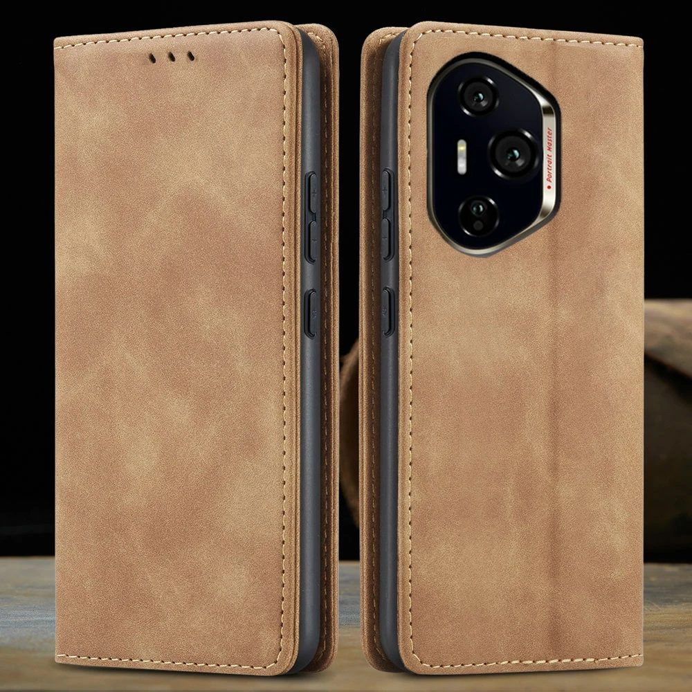 Premium 5G Luxury Leather Flip Case - 360° Protection Wallet with Smart Magnet